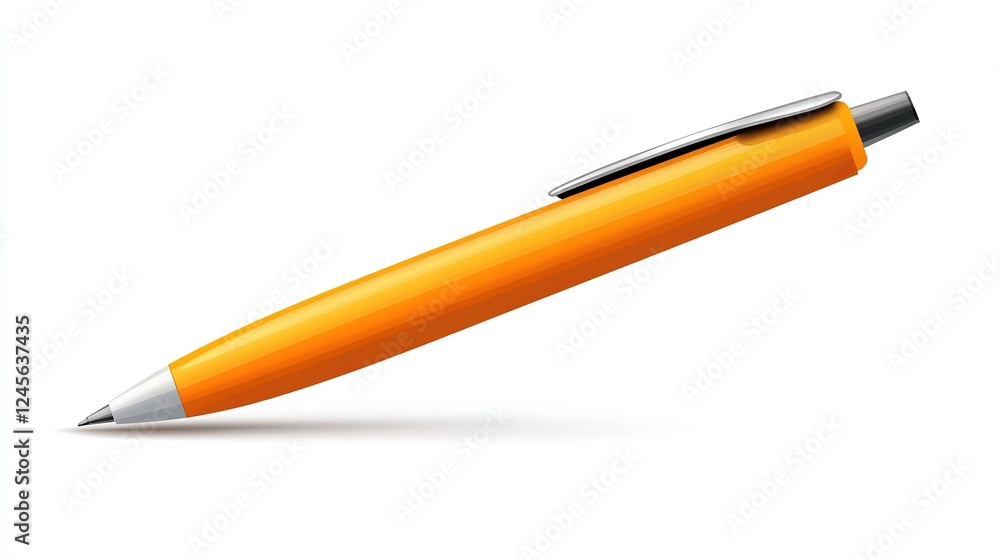 Stylish Pen Isolated on White Background. Perfect for Stationery and Design Elements Stylish Pen Isolated on White Background. Perfect for Stationery and Design Elements