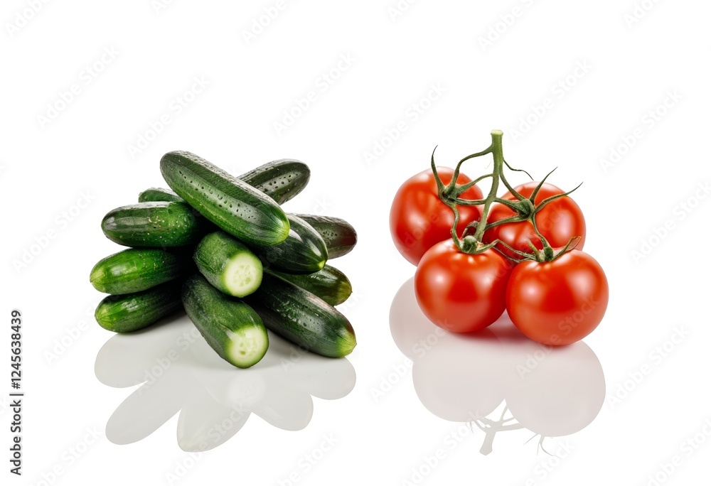 Tomato-cucumber bundle Close up Moldova Tomato-cucumber bundle Close up Moldova