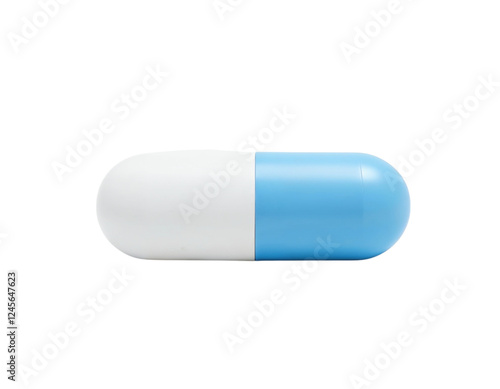 white pills on white background