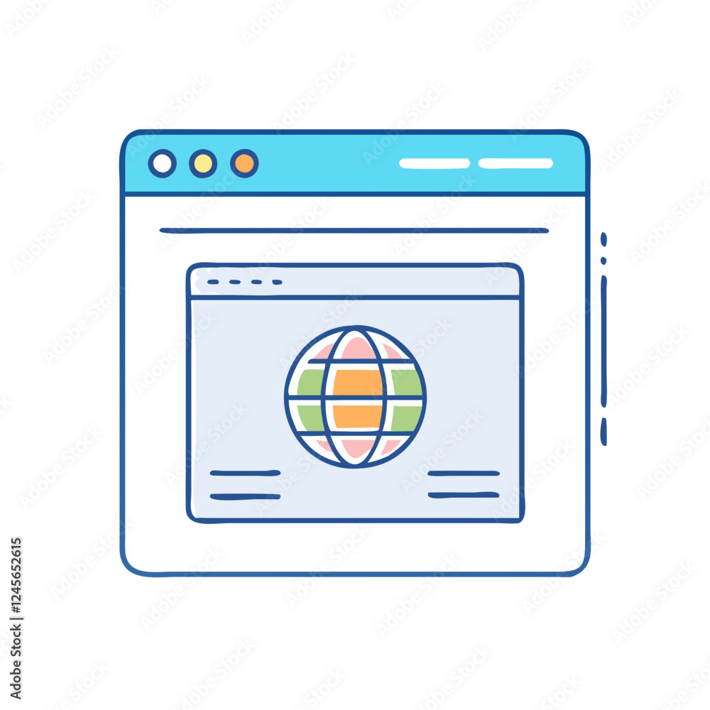web browser icon, web browser vector illustration-simple illustration of web browser , perfect for web browser logos and icons web browser icon, web browser vector illustration-simple illustration of web browser , perfect for web browser logos and icons