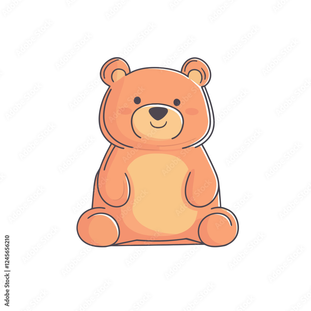 Cute bear in vector style, designed with soft lines and a playful expression, featuring vibrant colors and charming details, perfect for digital artwork, illustration, and graphic design projects, Cute bear in vector style, designed with soft lines and a playful expression, featuring vibrant colors and charming details, perfect for digital artwork, illustration, and graphic design projects,