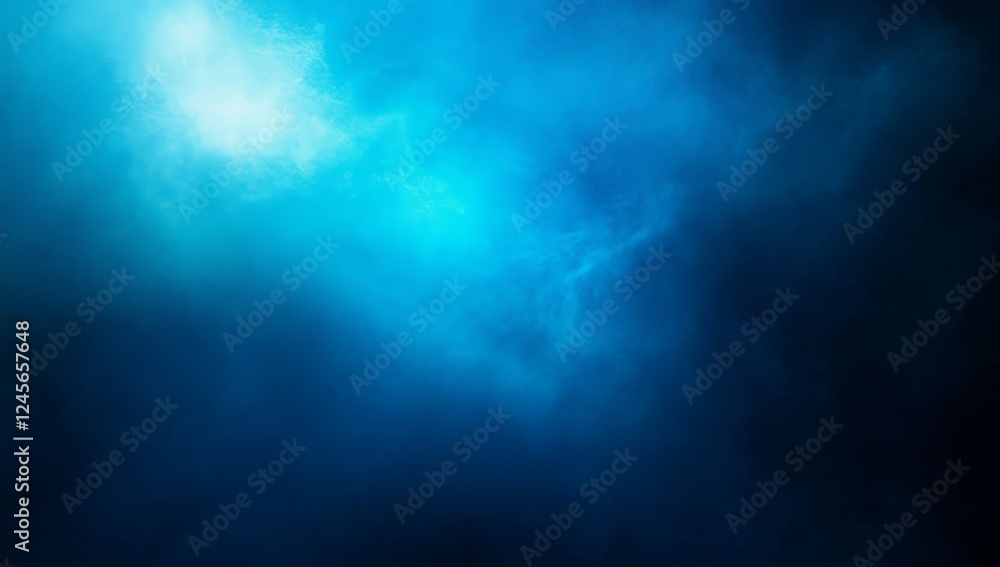 Blue hazy light, cosmic nebula background, design element Blue hazy light, cosmic nebula background, design element