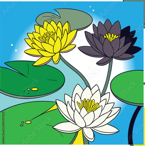 water lily flowers