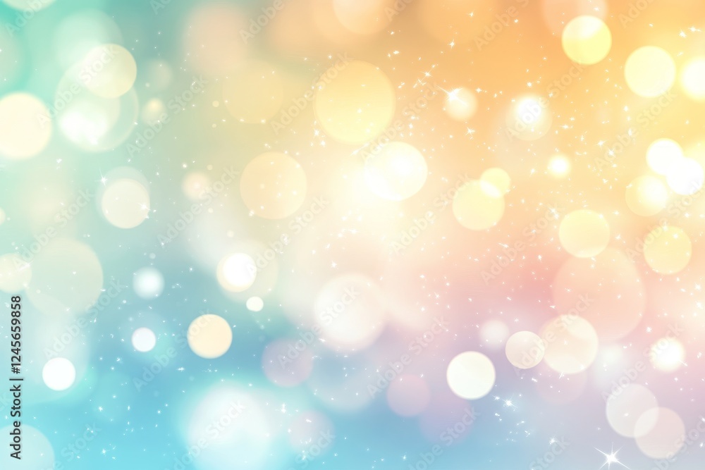 Pastel bokeh lights, summer background, celebratory design Pastel bokeh lights, summer background, celebratory design