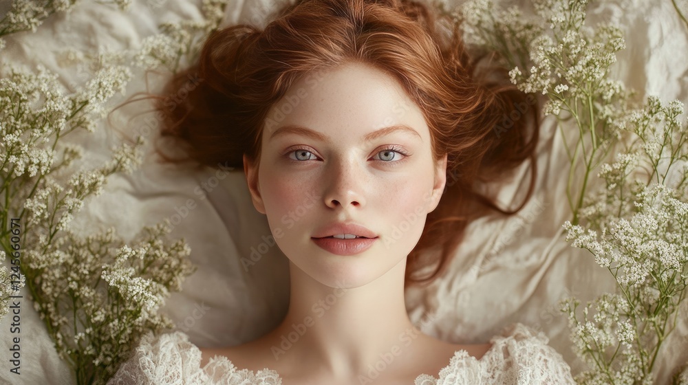 A portrait of a woman with glowing skin and a gentle smile, surrounded by soft pastel tones that enhance her natural beauty and femininity. A portrait of a woman with glowing skin and a gentle smile, surrounded by soft pastel tones that enhance her natural beauty and femininity.