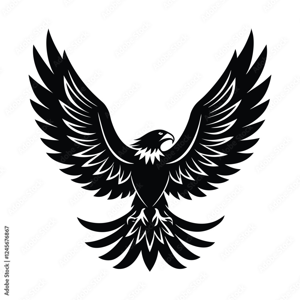 Bald Eagle About to Land,eagle icon illustration Bald Eagle About to Land,eagle icon illustration
