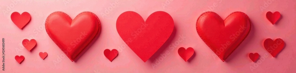 Blank red heart stickers mockup, isolated Ideal for Valentine's Day or love themed designs , passion, mockup, illustration Blank red heart stickers mockup, isolated Ideal for Valentine's Day or love themed designs , passion, mockup, illustration