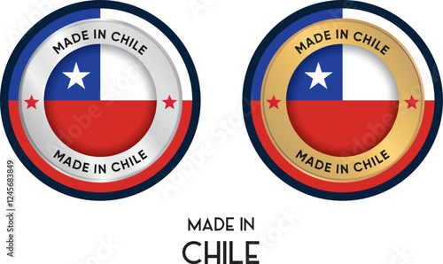 Made in Chile. Premium labels, stickers, pointer, badge and symbol of Chile flag icon. Collection vector illustration Free Download Made in Chile. Premium labels, stickers, pointer, badge and symbol of Chile flag icon. Collection vector illustration - GFXLoad