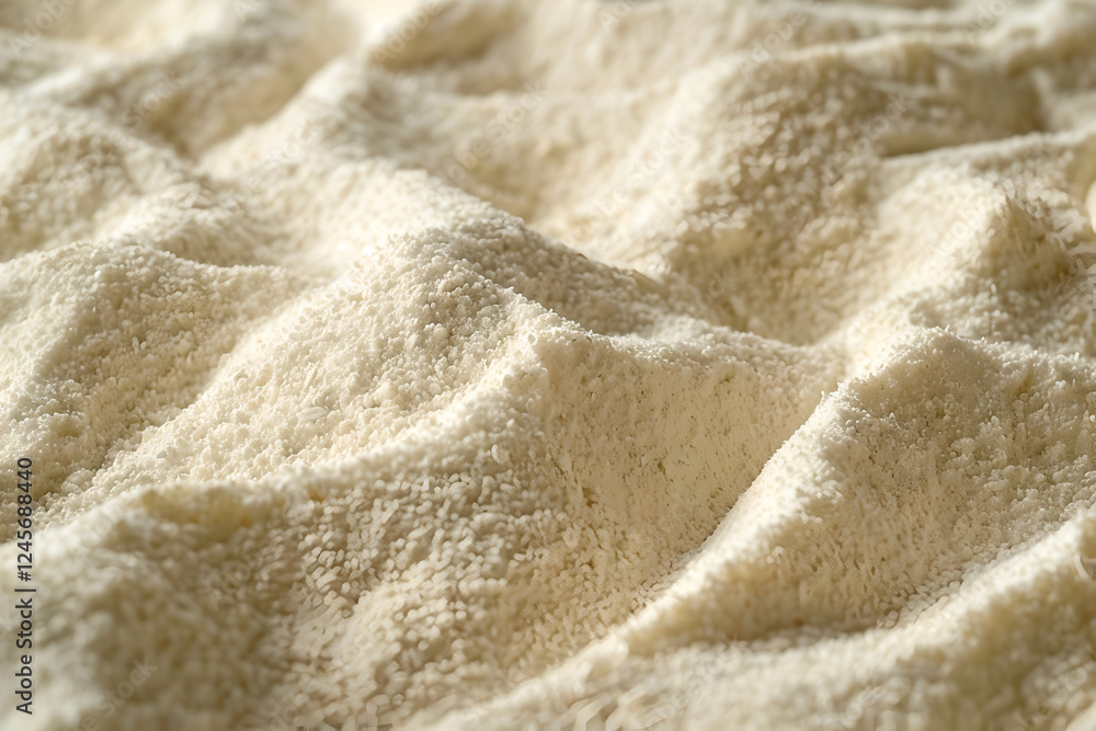 Wholegrain flour from cereal, natural food texture. Powdered background, product from wheat, oat Wholegrain flour from cereal, natural food texture. Powdered background, product from wheat, oat