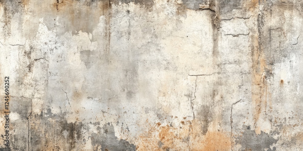 Textured backdrop of weathered concrete surface in shades of gray and beige with cracks and stains, ideal for backgrounds and design projects. Textured backdrop of weathered concrete surface in shades of gray and beige with cracks and stains, ideal for backgrounds and design projects.