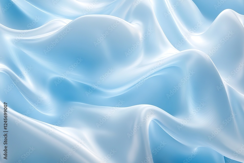 Obraz premium Frozen Wonderland: An ethereal icy blue abstract background perfect for winter themes, holiday designs, websites, presentations, and more. Its textured surface evokes a feeling of cold, crisp air and 