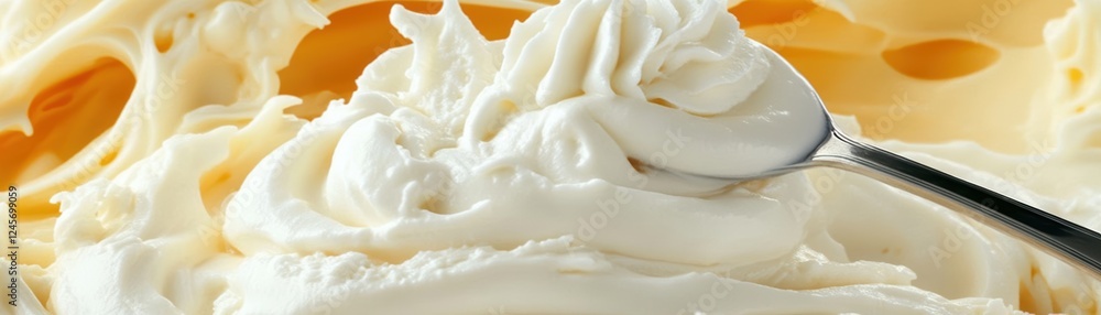 Creamy white dessert topping.