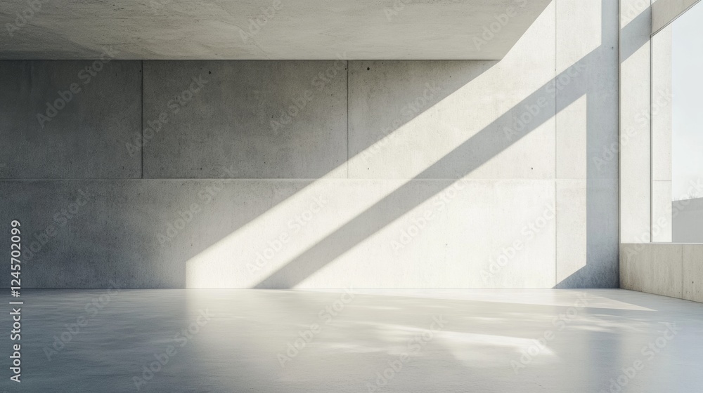 Obraz premium modern office interior with blank wall for mockup. 3d rendering