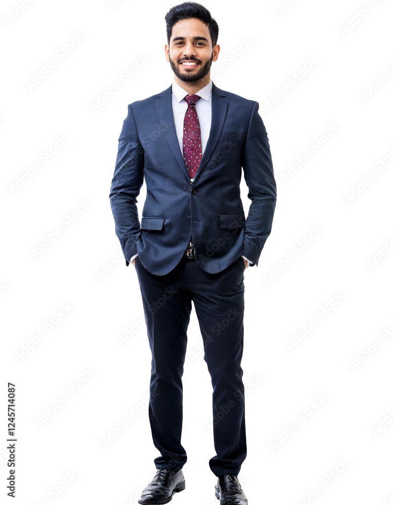 Portrait of only one Man. White Background. Portrait of only one Man. White Background.