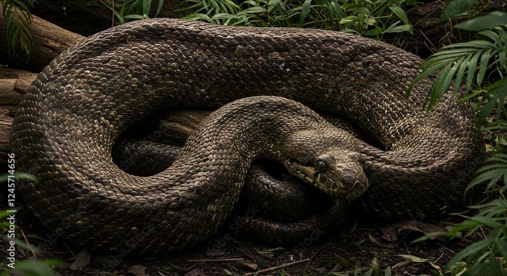 Obraz premium Titanoboa, The Largest Snake in History