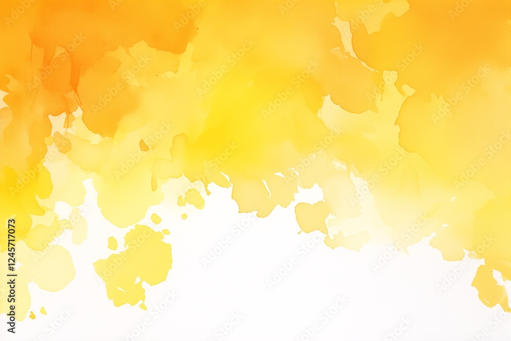 Obraz premium 濡れた画用紙に溶ける水彩画のような絵具