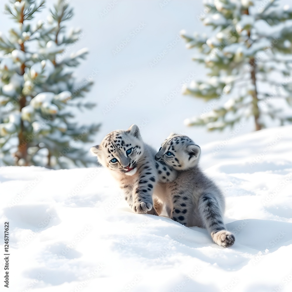 Obraz premium snow leopard