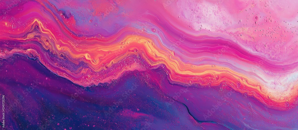 Vibrant pink and purple abstract wave design with neon liquid effects, featuring fluid patterns in bright colors flowing harmoniously across the image. Vibrant pink and purple abstract wave design with neon liquid effects, featuring fluid patterns in bright colors flowing harmoniously across the image.