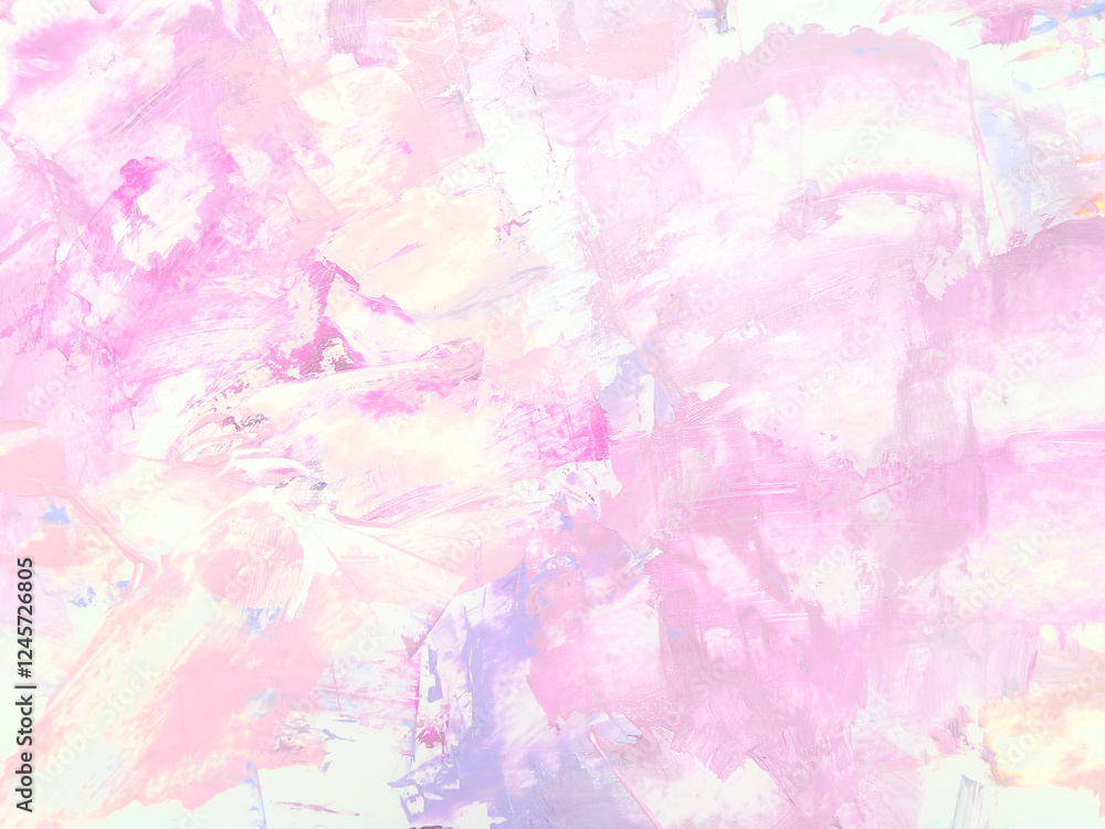 Obraz premium 油彩抽象テクスチャ パープル系 背景素材 春 芸術 油絵の具 質感