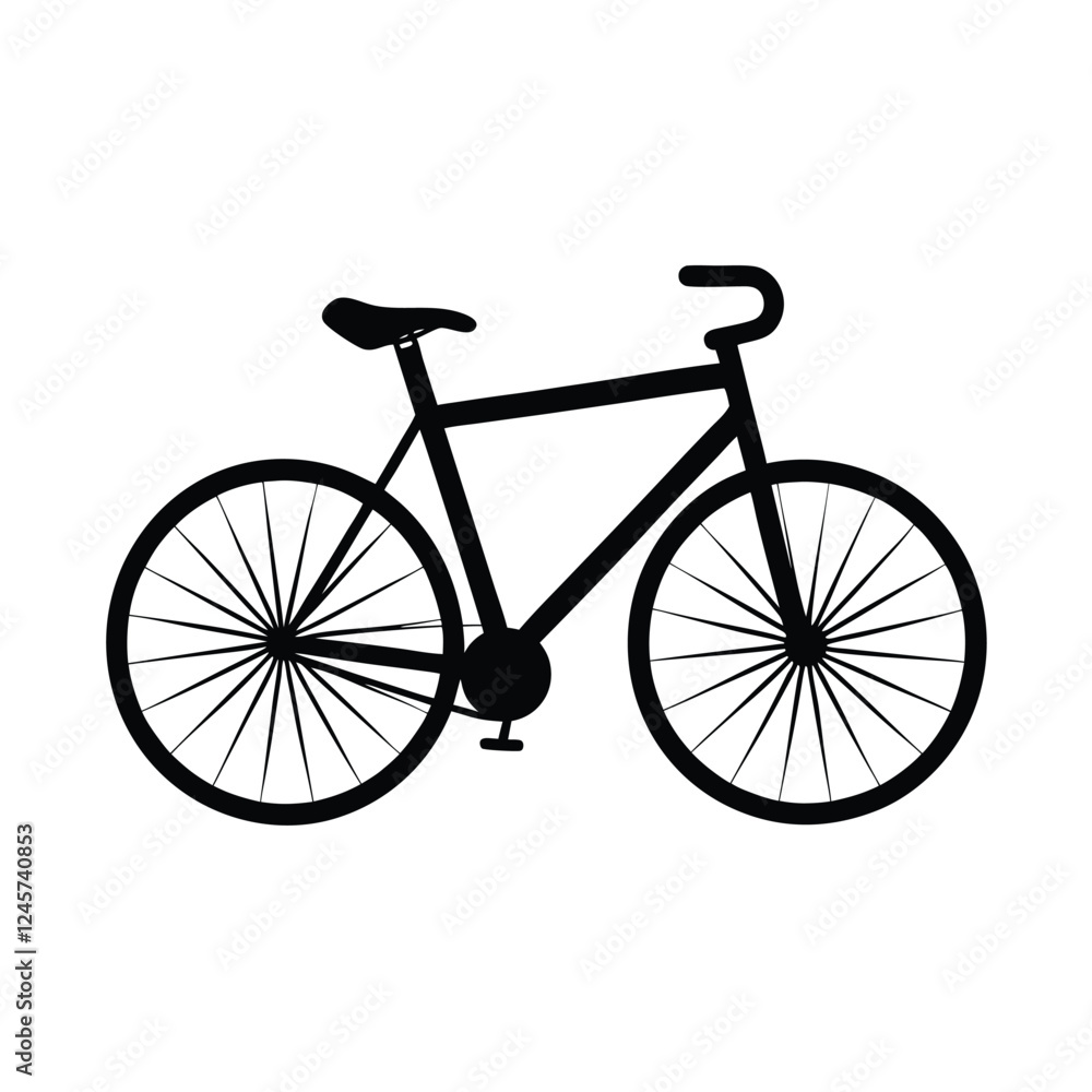 Fototapeta premium bicycle isolated on white background