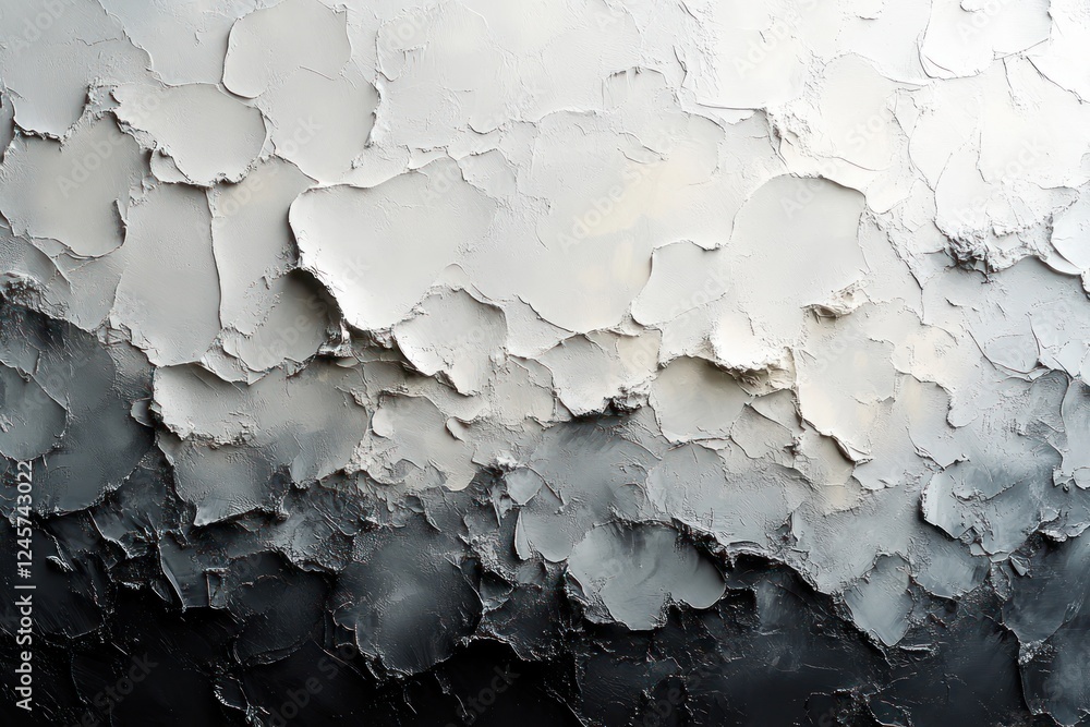 Obraz premium vintage white grunge texture background with faded gray stains and rustic antique weathered surface