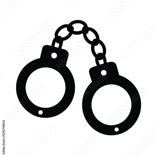 handcuffs isolated on white