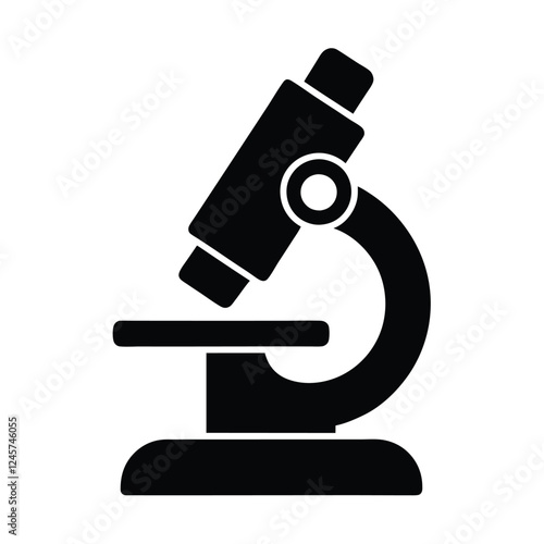 microscope on white background