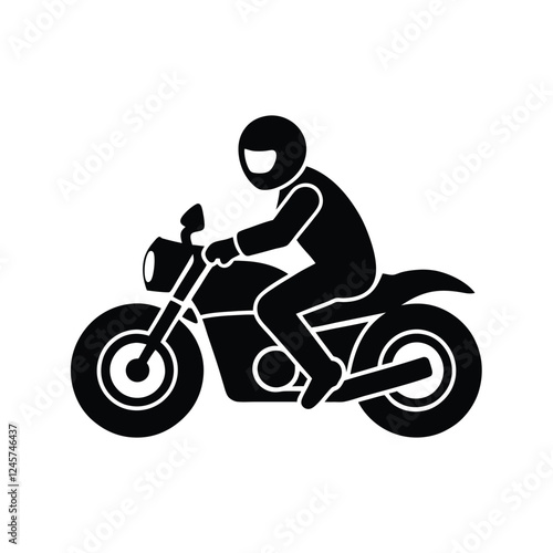 silhouette of a biker