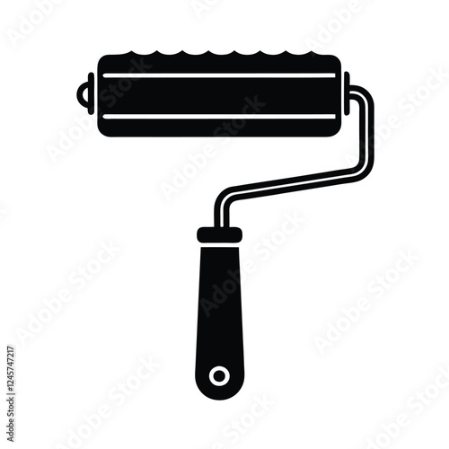 paint roller vector illustration