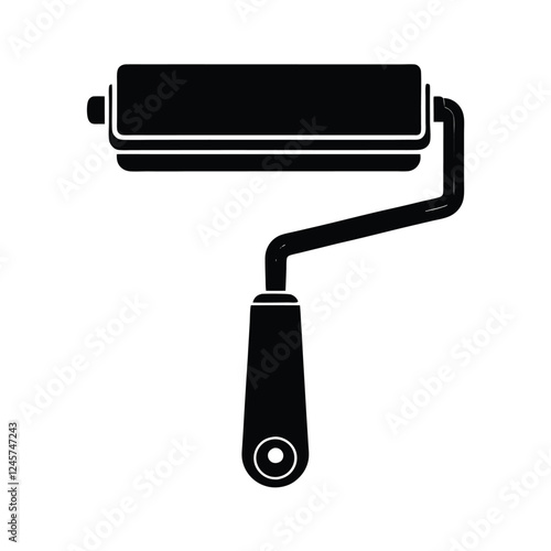 paint roller isolated on white