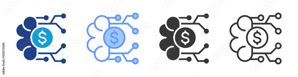 Business Intelligence icon set multiple style collection Business Intelligence icon set multiple style collection
