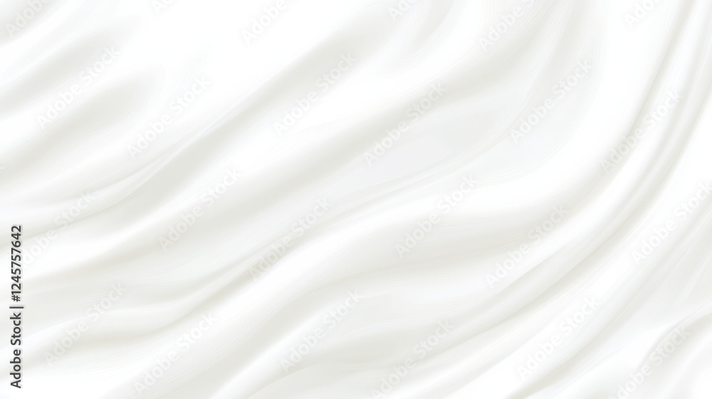 Obraz premium Smooth white abstract background with flowing lines