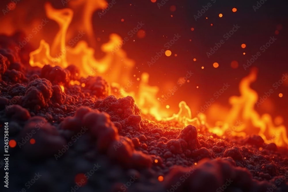 Flickering fire, bright orange and red tones, sharp detail, isolated fire, fire Flickering fire, bright orange and red tones, sharp detail, isolated fire, fire