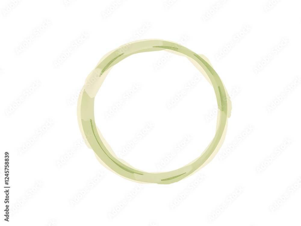 Green circle isolated on white Green circle isolated on white