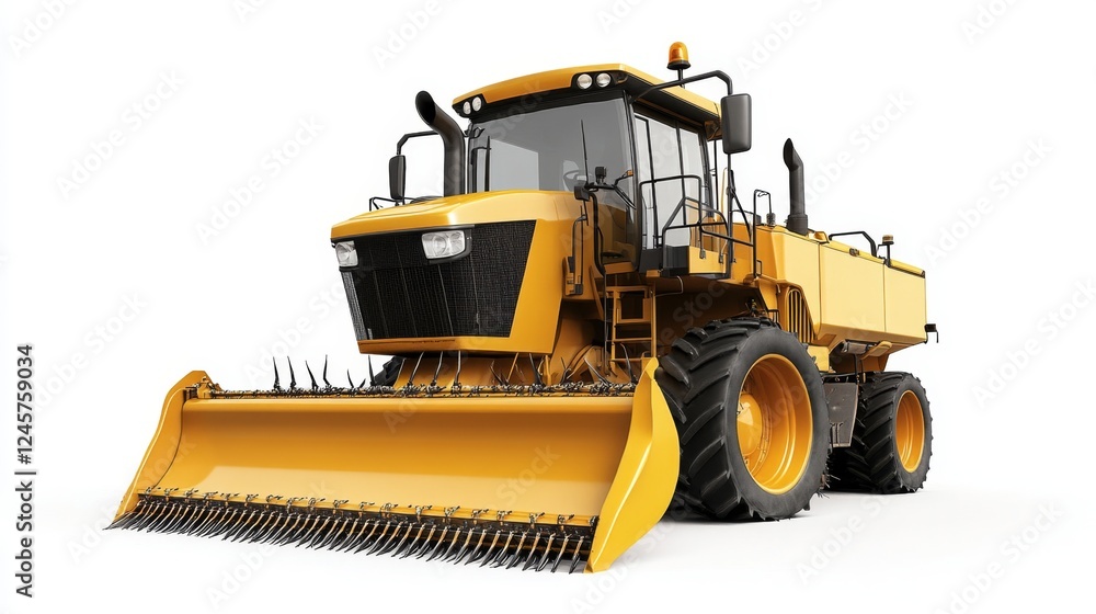 Fototapeta premium Powerful Agricultural Tractor for Harvesting