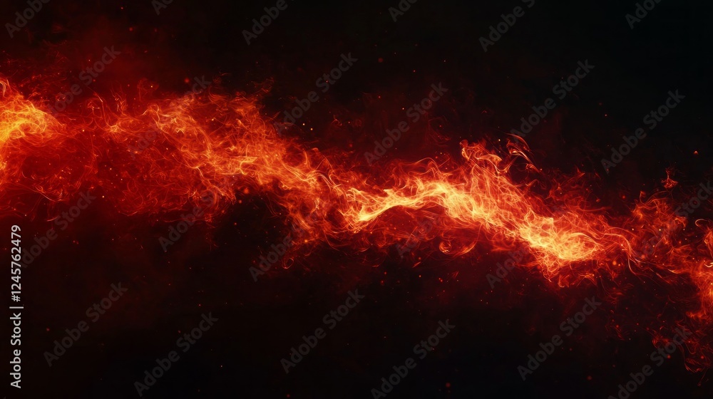 A vibrant cascade of orange and red flames flickers against a dark backdrop, creating a mesmerizing spectacle. The flames twist and turn, evoking a sense of warmth and danger A vibrant cascade of orange and red flames flickers against a dark backdrop, creating a mesmerizing spectacle. The flames twist and turn, evoking a sense of warmth and danger