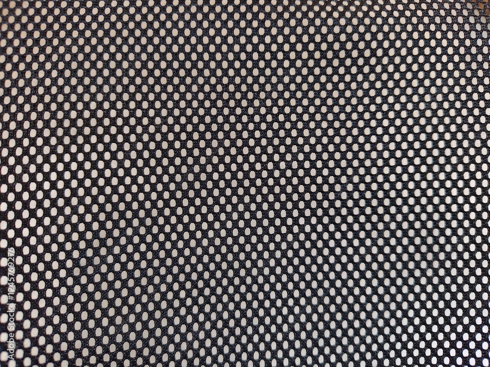 Black mesh fabric used for making clothes or bags. Black mesh fabric used for making clothes or bags.
