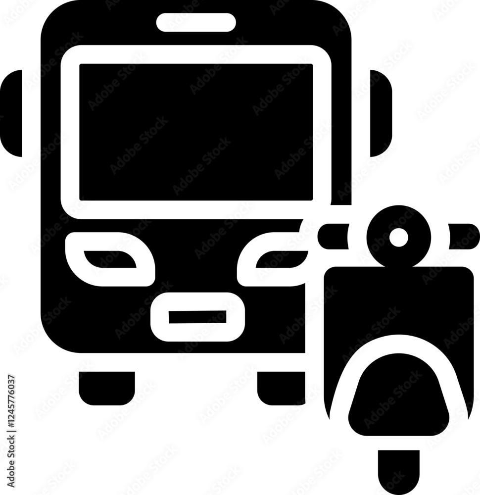 Motorcycle Traffic Glyph Icon Motorcycle Traffic Glyph Icon