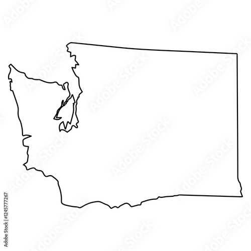 Outline Map of the State of...