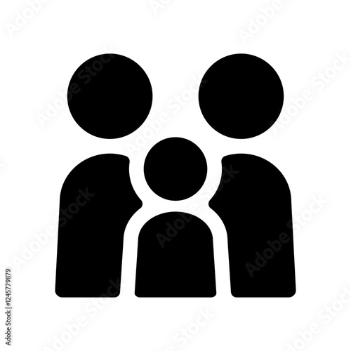 家族のアイコンイラスト