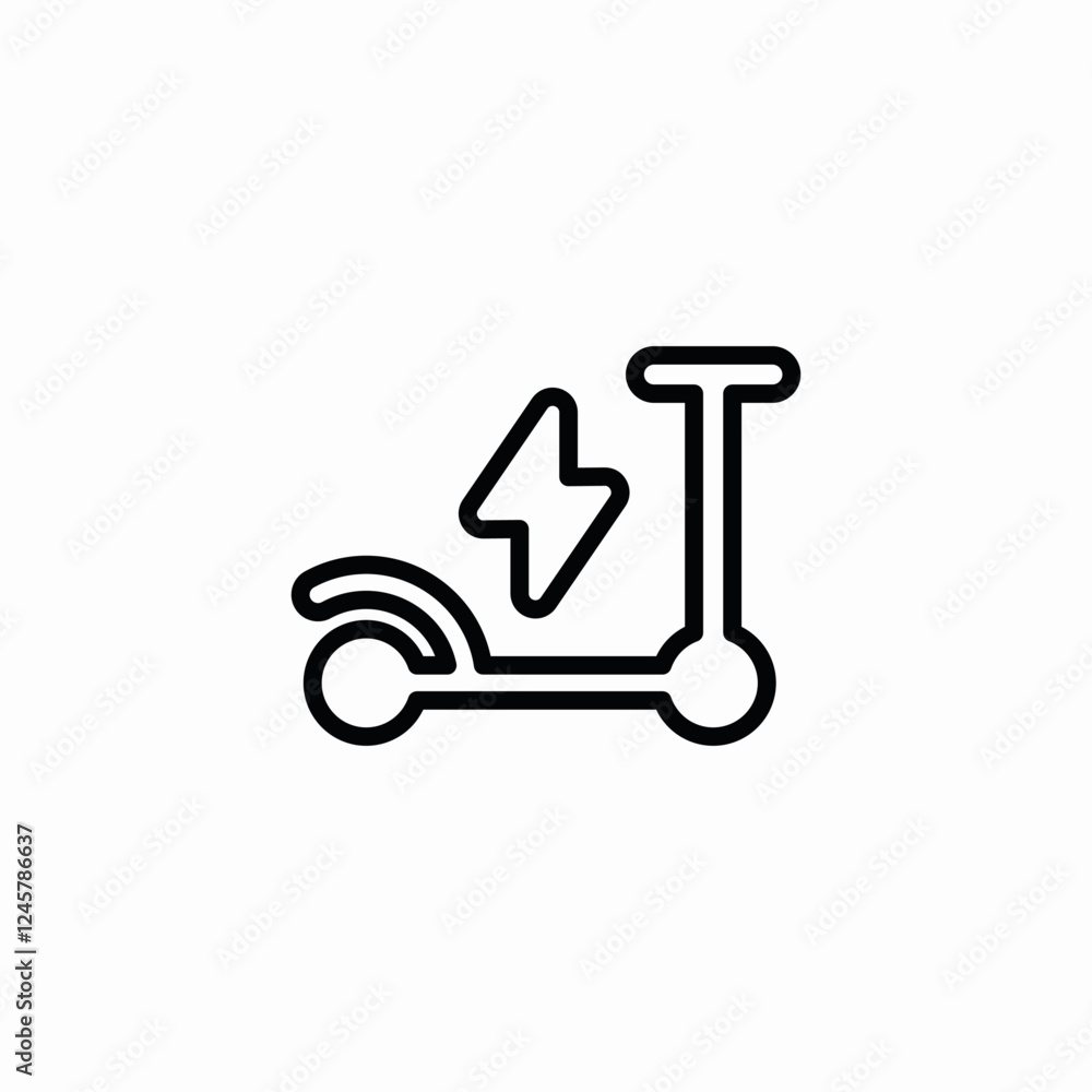 scooter transport electric vehicle icon vector sign scooter transport electric vehicle icon vector sign