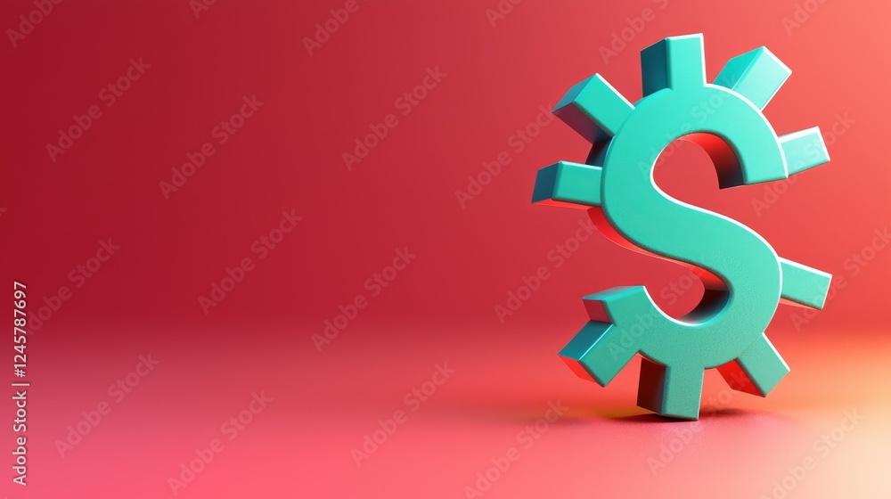A 3D dollar sign symbol against a vibrant red background, highlighting themes of finance, wealth, and economic concepts. A 3D dollar sign symbol against a vibrant red background, highlighting themes of finance, wealth, and economic concepts.