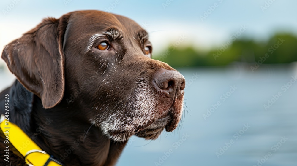 Dogs in Yellow Day. A senior dog walking with its owner on a wooden bridge during a peaceful stroll. Dogs in Yellow Day. A senior dog walking with its owner on a wooden bridge during a peaceful stroll.