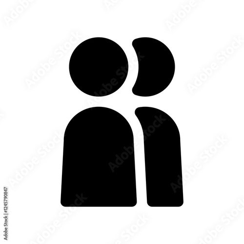 二人の人物のアイコンイラスト