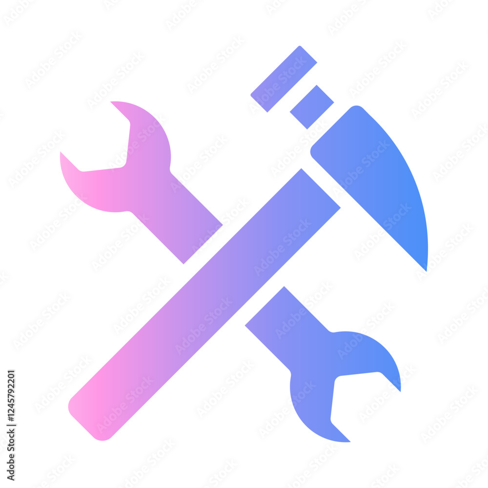 hammer Gradient icon hammer Gradient icon