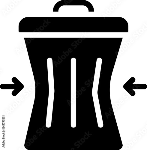 Waste Reduction Glyph Icon