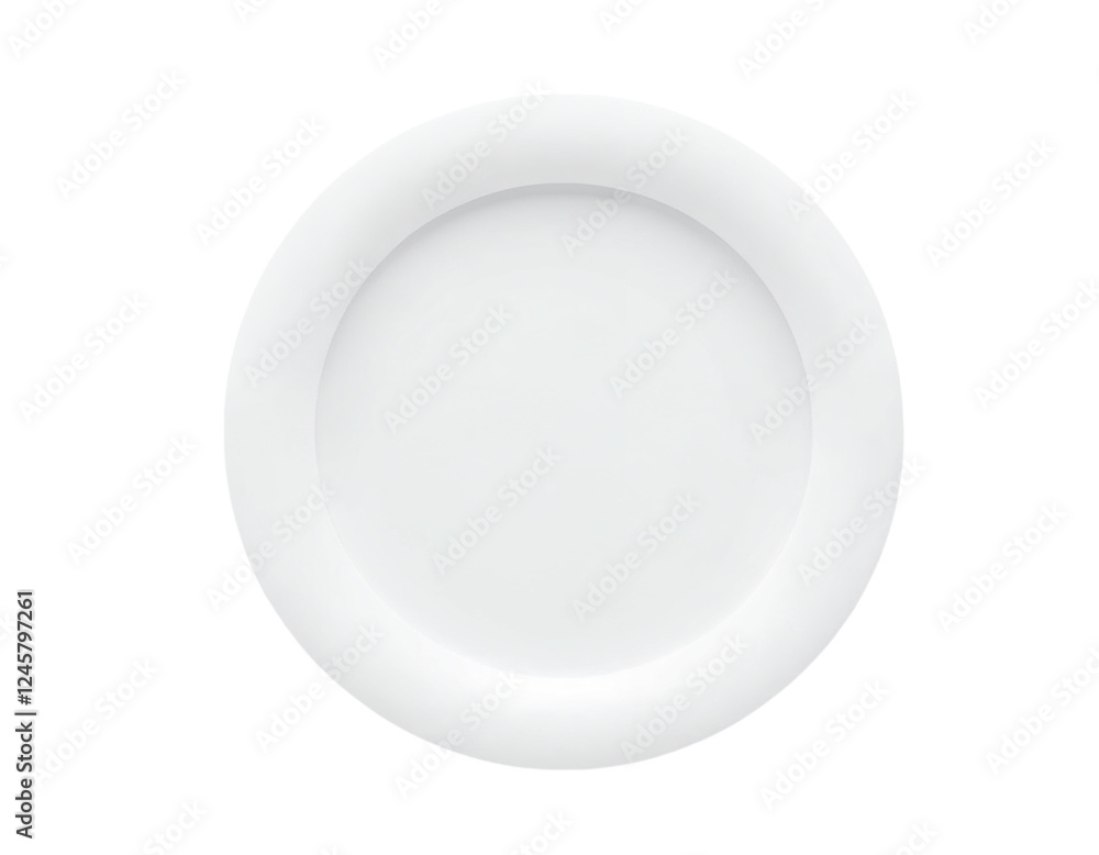 white plate isolated on white background white plate isolated on white background