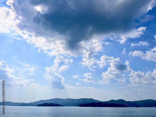 clouds over the sea