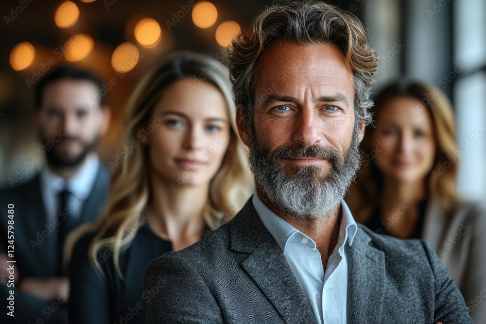 Diverse group of happy professionals in a modern office representing teamwork unity positive emotions and success Diverse group of happy professionals in a modern office representing teamwork unity positive emotions and success