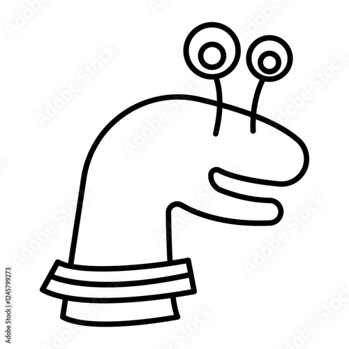 Hand Puppet outline icon